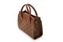Lucky Bees 1281 Bolso de Mano Color Tan, Cuero de Polivinilo